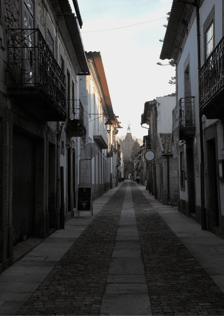 street with houses to be rehabilitated